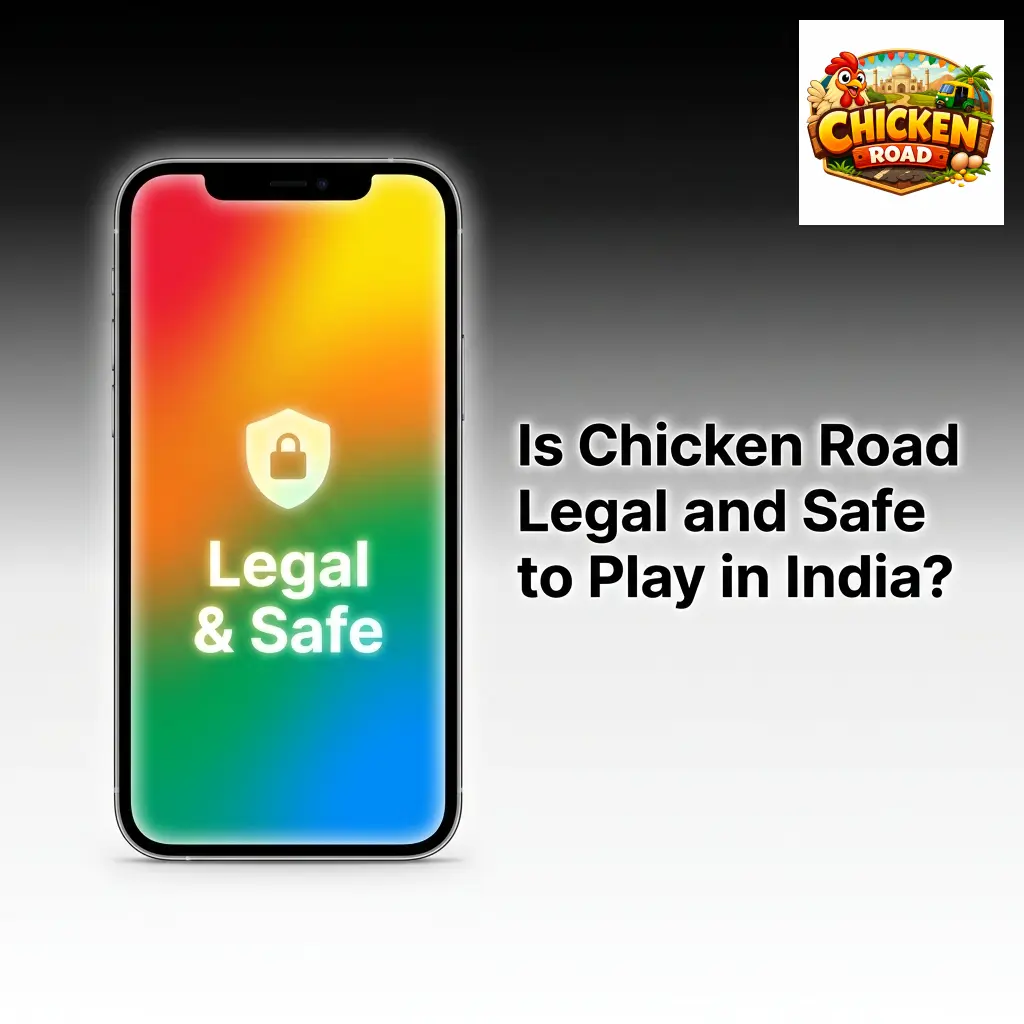 Licensed online casino gameplay showing Chicken Road game with SSL security and 98% RTP certification for Indian players