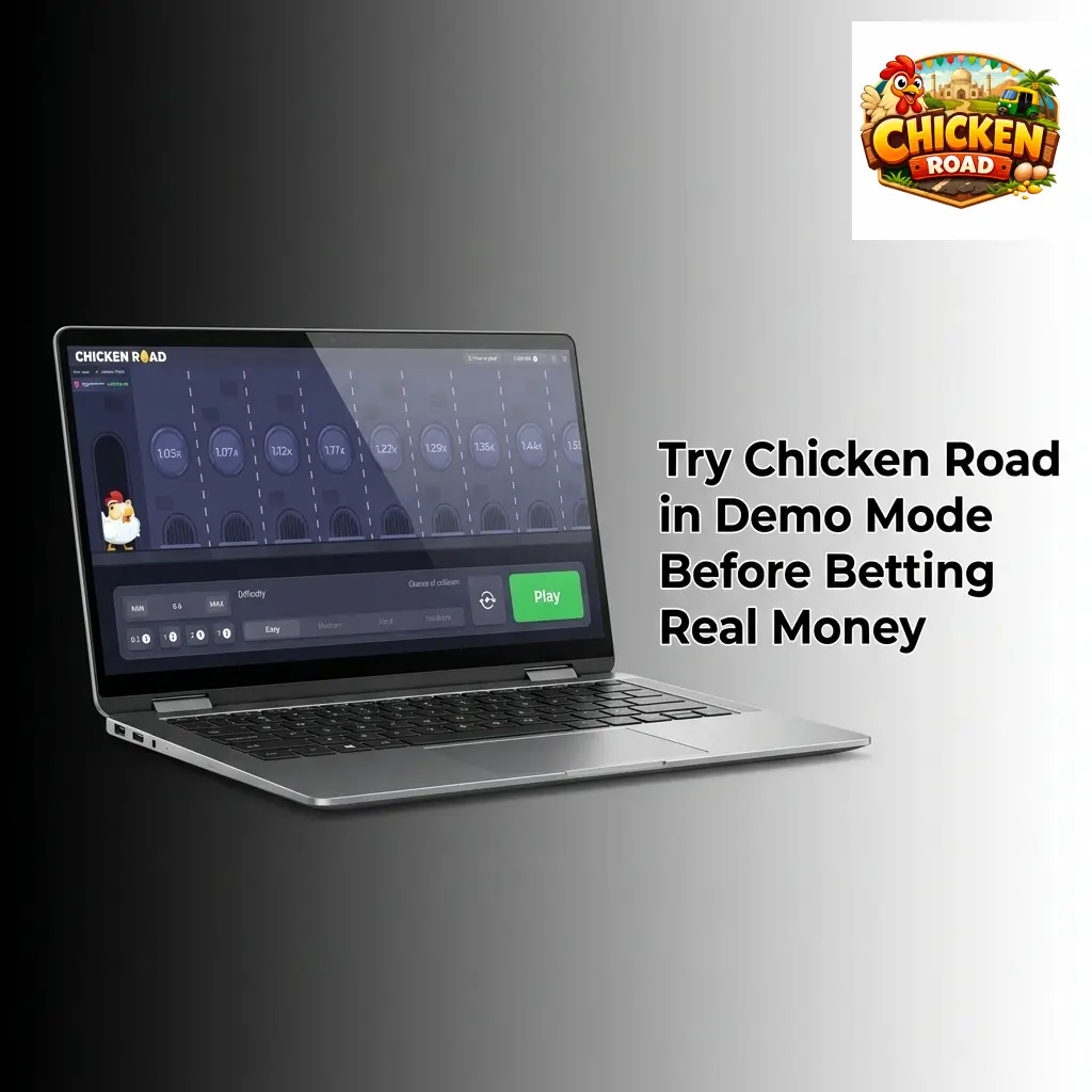 Chicken Road demo mode gameplay showing virtual credits, multipliers, and auto cashout features risk-free